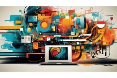 digital graphic tech background Product Image 1