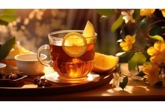 cup aromatic tea drink citrus ai generated Product Image 1