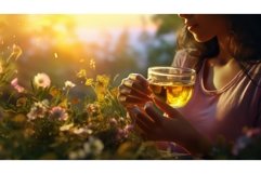 healthy refreshment tea drink elevated ai generated Product Image 1