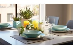 design fresh bright table minimalistic ai generated Product Image 1