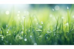 dew garden meadow freshness close ai generated Product Image 1