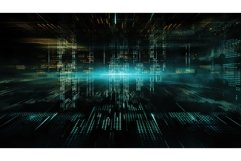 virtual cyberspace tech background Product Image 1
