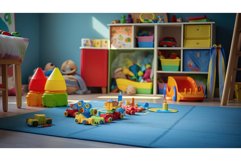 modern blue floor background Product Image 1