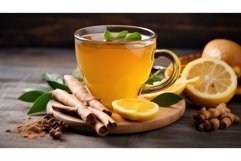 medicine healthy tea drink turmeric ai generated Product Image 1