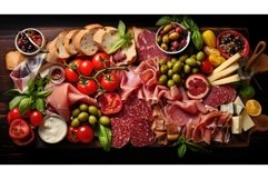 background gourmet italian food beautifully ai generated Product Image 1