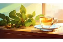 food freshness tea drink minty ai generated Product Image 1