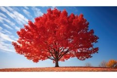 autumn red november autumnal maple ai generated Product Image 1