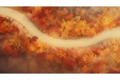 countryside season colorful seasonal aerial ai generated Product Image 1