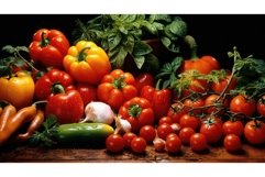 delicious diet italian food vibrant ai generated Product Image 1