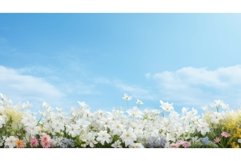 design white bright border botanical ai generated Product Image 1