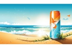 healthy background energy drink cooling ai generated Product Image 1