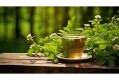 background plant tea drink herbal ai generated Product Image 1
