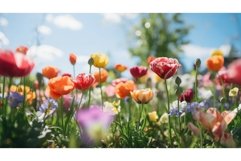 season bloom colorful springtime botanical ai generated Product Image 1