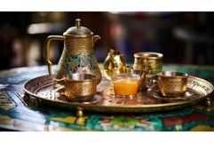 afternoon traditional tea drink moroccan ai generated Product Image 1