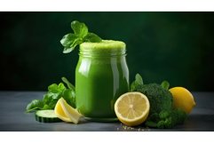 healthy detox vegan food green ai generated Product Image 1