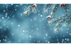 decor christmas snowfall branch festive ai generated Product Image 1