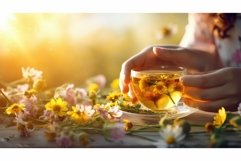 glass refreshment tea drink elevated ai generated Product Image 1