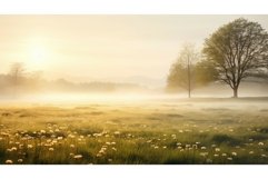 morning season meadow soft misty ai generated Product Image 1