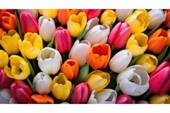 botanical bloom colorful springtime close ai generated Product Image 1