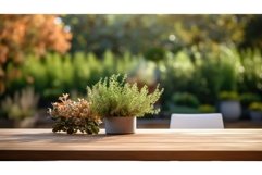 cozy plant table blur serene ai generated Product Image 1