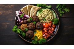 plant plate vegan food colorful ai generated Product Image 1
