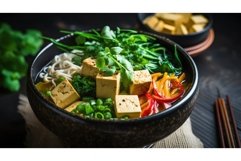 spaghetti bowl vegan food noodle ai generated Product Image 1