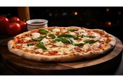 background traditional pizza food ai generated Product Image 1