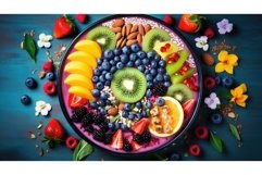 background vegetarian healthy food smoothie ai generated Product Image 1