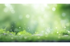 design green bokeh soft serene ai generated Product Image 1