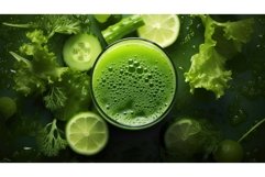 natural green juice drink verdant ai generated Product Image 1