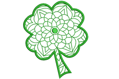 Cloverleaf, Shamrock, St. Patricks Day Machine Embroidery Product Image 1