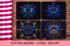 kitchen cutting board - cosmic dragonfly Product Image 1