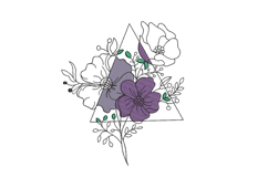 Field Flowers Machine Embroidery Design Product Image 1