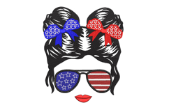 American Girl Machine Embroidery Design Product Image 1