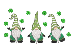 Irish Gnomes, St. Patrick Machine embroidery design Product Image 1