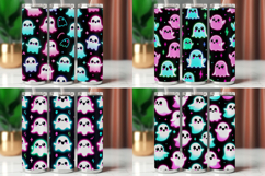 Tumbler Wrap 20 oz - ghost pattern halloween Product Image 1