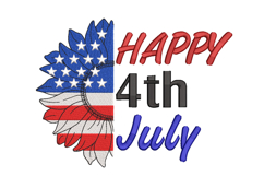 Happy 4th of July America Sunflower Product Image 1