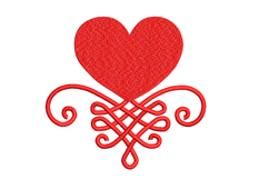Valentine Heart Machine Embroidery File Product Image 1