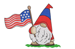 American Gnome Machine Embroidery Design Product Image 1