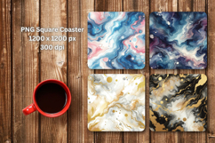 square coaster - marble texture Product Image 1