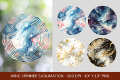 wind spinner png sublimation - marble texture Product Image 1