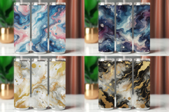 Tumbler Wrap 20 oz - marble glitter Product Image 1