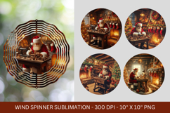 wind spinner - christmas santa claus Product Image 1