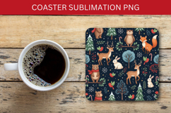 square coaster seamless pattern - nursery animals Product Image 1