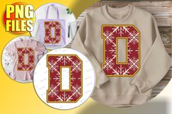 D Doodle Letter Style PNG Bright Holiday Character! Product Image 1