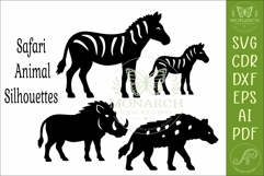 Safari Animal, African Wildlife Silhouettes 4 Product Image 4