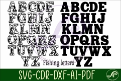 Fishing Alphabet SVG Fisherman Letters Product Image 4