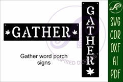 Gather Word wall art sign, SVG file Product Image 4