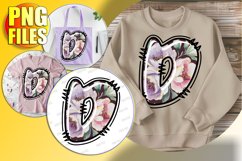 D Doodle Letter Valentine Loving Bright Style! Product Image 1