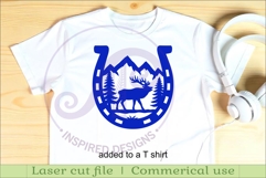 Horse Shoe Elk animal wall sign Product Image 4